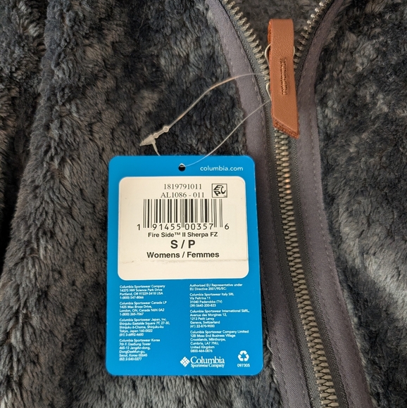 Columbia Women’s Fire Side II Sherpa Full Zip Jacket – Gray – Size Small - Picture 2 of 5